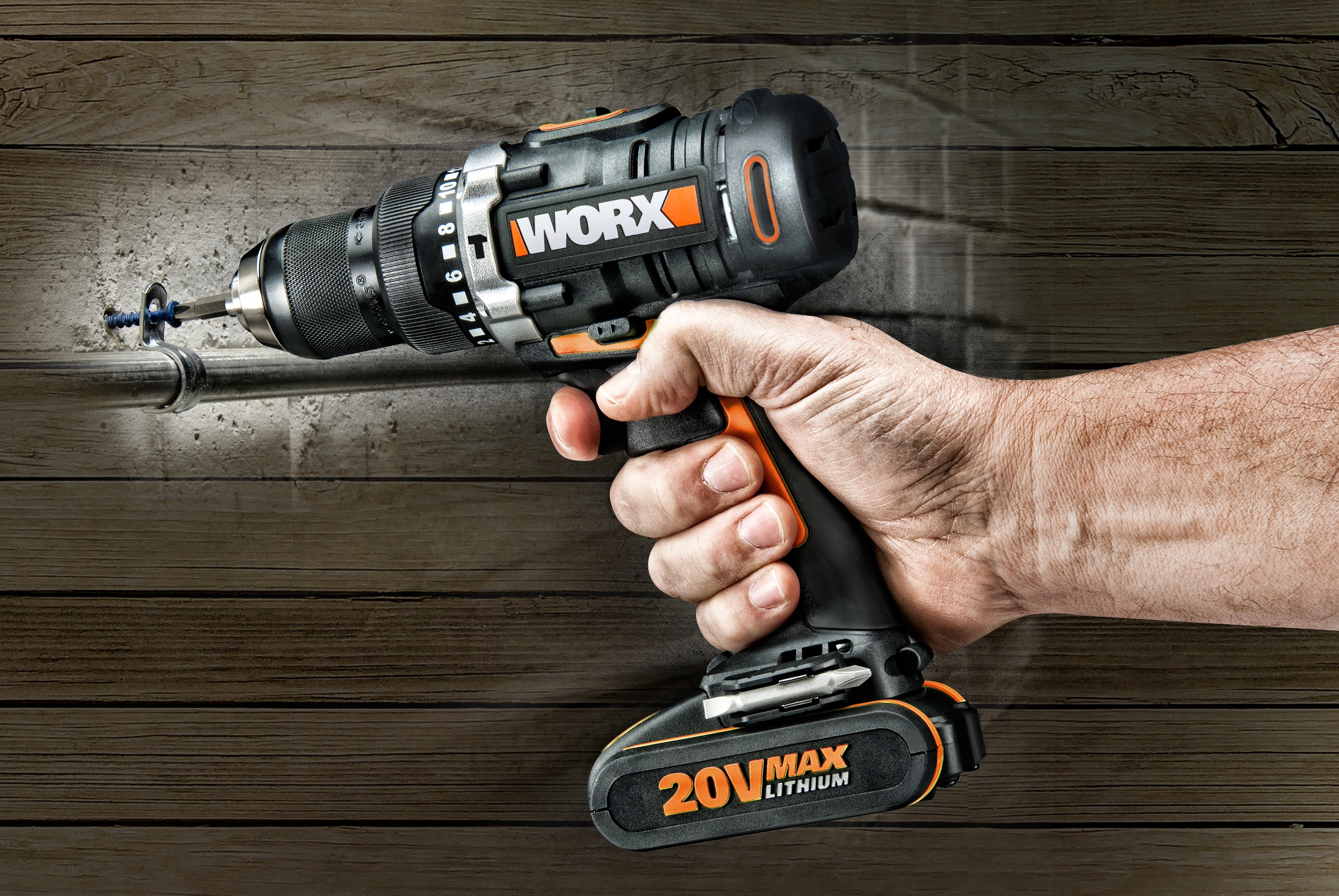 Worx WX372.9 - Taladro percutor 20V (S/bat)